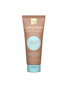 InterMed Luxurious Sun Care Αδιάβροχη Αντηλιακή Κρέμα Προσώπου SPF50 με Χρώμα Bronze Beige 75ml