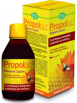 ESI Propolaid Balsamic Σιρόπι για Ξηρό και Παραγωγικό Βήχα χωρίς Γλουτένη