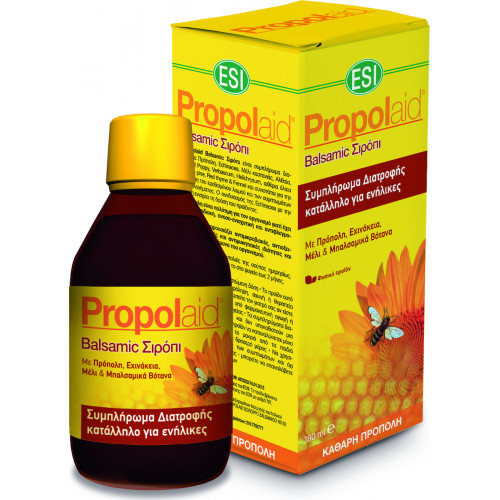 ESI Propolaid Balsamic Σιρόπι για Ξηρό και Παραγωγικό Βήχα χωρίς Γλουτένη