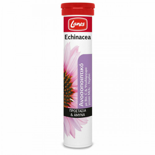 Lanes Echinacea Vitamin C Βιταμίνη 135mg Honey Lemon 20 αναβράζοντα δισκία