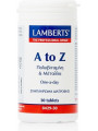 Lamberts A to Z Multivitamins Πολυβιταμίνη για Ενέργεια & Ενίσχυση του Ανοσοποιητικού 30 ταμπλέτες