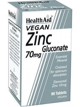 Health Aid Zinc Gluconate 70mg 90 ταμπλέτες