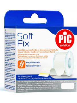 PiC Solution Soft Fix Υφασμάτινη Non Woven Επιδεσμική Ταινία 2.5cm x 5m
