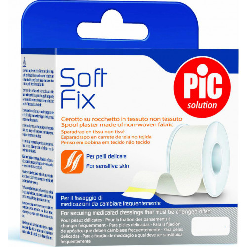PiC Solution Soft Fix Υφασμάτινη Non Woven Επιδεσμική Ταινία 2.5cm x 5m PiC Solution Soft Fix Υφασμάτινη Non Woven Επιδεσμική Ταινία 2.5cm x 5m