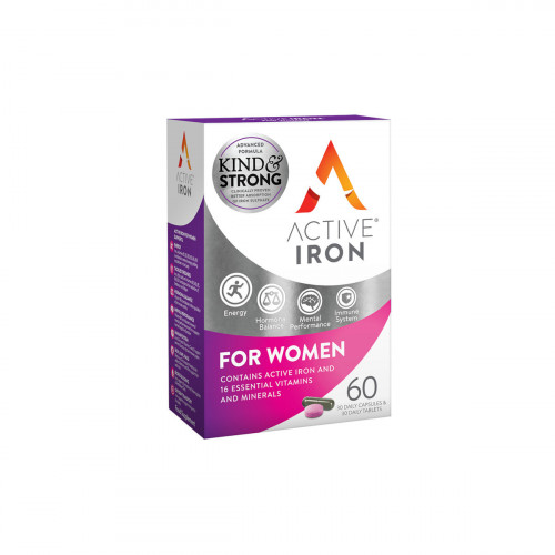 Bionat Active Iron For Women 30 ταμπλέτες 30 κάψουλες