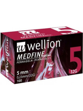 Wellion Medfine Plus Βελόνες Ινσουλίνης 32G 100τμχ