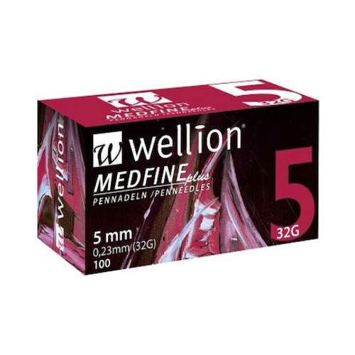 Wellion Medfine Plus Βελόνες Ινσουλίνης 32G 100τμχ