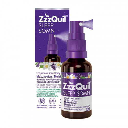 ZzzQuil Sleep 1mg Συμπλήρωμα για τον Ύπνο 30ml Πορτοκάλι ZzzQuil Sleep 1mg Συμπλήρωμα για τον Ύπνο 30ml Πορτοκάλι