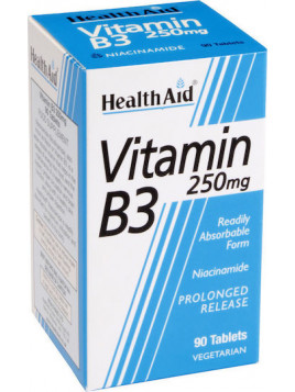 Health Aid Vitamin B3 Βιταμίνη για την Υγεία του Νευρικού Συστήματος 250mg 90 ταμπλέτες