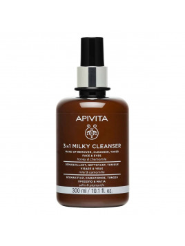 Apivita Chamomile & Honey Γαλάκτωμα Καθαρισμού Προσώπου & Ματιών 300ml