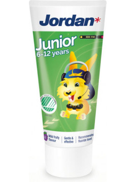 Jordan Junior Οδοντόκρεμα με Γεύση Mild Fruity για 6+ Χρονών 02.0021 50ml 1450 ppm Πράσινο