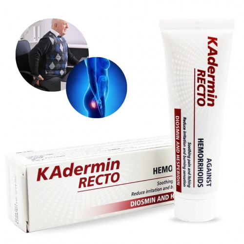 Kadermin Recto Gel 50 Ml Quick Solution Hemorrhoids Relieves Pain Reduces Inflammation Regenerates Skin