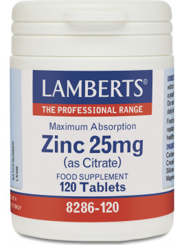 Lamberts Zinc (as Citrate) 25mg 120 ταμπλέτες