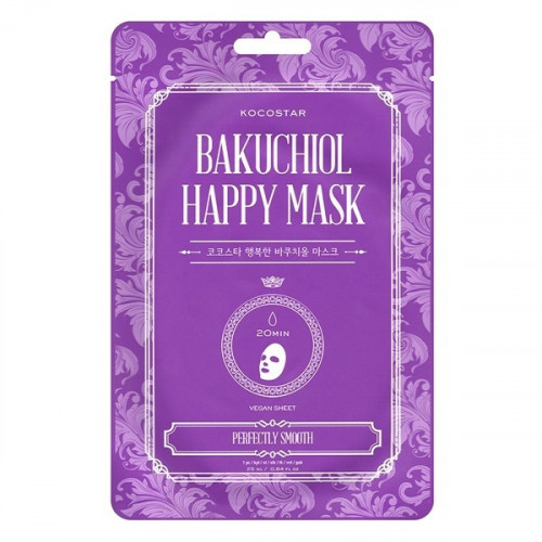 Kocostar Bakuchiol Happy Mask Μάσκα Προσώπου Ανανεωμένη & Λεία Επιδερμίδα 1τμχ