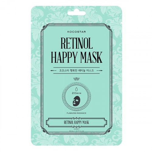 Kocostar Retinol Happy Mask Μάσκα Προσώπου Ρετινόλη Λεία & Λαμπερή Επιδερμίδα 1τμχ