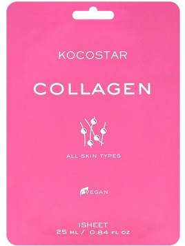 Kocostar Collagen Sheet Μάσκα Προσώπου για Αναζωογόνηση 25ml