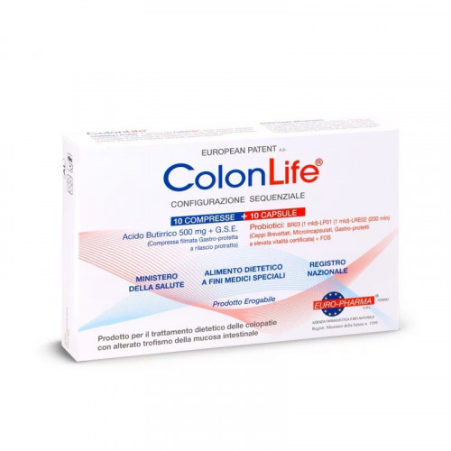 Bionat Colon Life με Προβιοτικά και Πρεβιοτικά 10 ταμπλέτες 10 κάψουλες