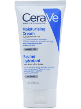 CeraVe Moisturising Cream Ενυδατική Κρέμα Σώματος με Υαλουρονικό Οξύ για Ξηρές/Πολύ Ξηρές & Ευαίσθητες Επιδερμίδες 50ml