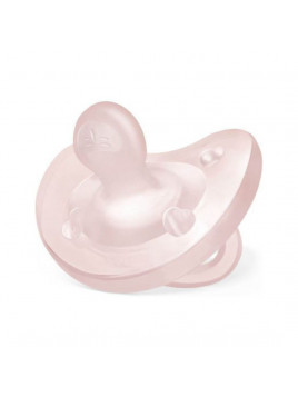 Chicco Soft Πιπίλα Σιλικόνης Ροζ για 0-6 μηνών