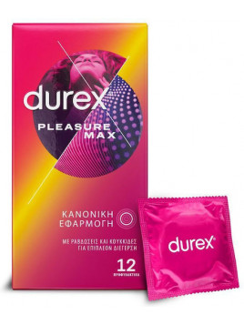 Durex Προφυλακτικά Pleasuremax με Ραβδώσεις 12τμχ