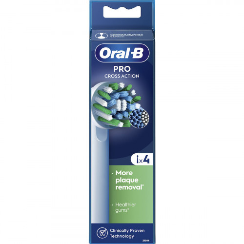 Oral-B Pro CrossAction Ανταλλακτικές Κεφαλές για Ηλεκτρική Οδοντόβουρτσα 4τμχ