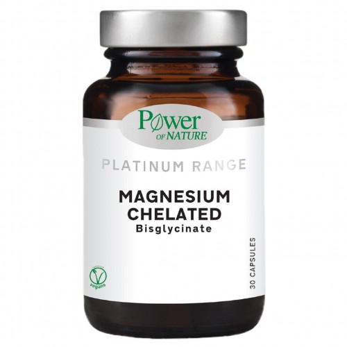 Power Of Nature Platinum Range Magnesium Chelated 30 κάψουλες Energy