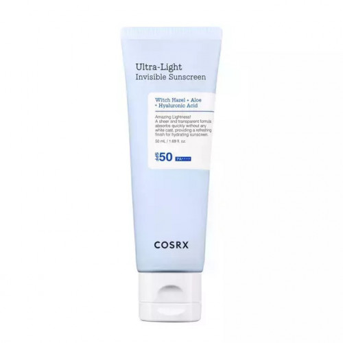 Cosrx Ultra-Light Invisible Αντηλιακή Κρέμα Προσώπου SPF50+ 50ml