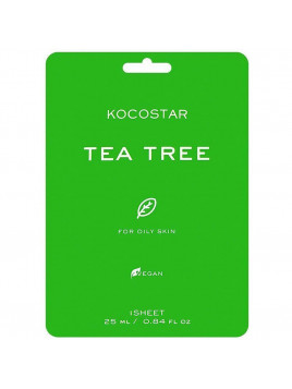 Kocostar Tea Tree Sheet Μάσκα Προσώπου για Καθαρισμό Με Centella Asiatica 25ml