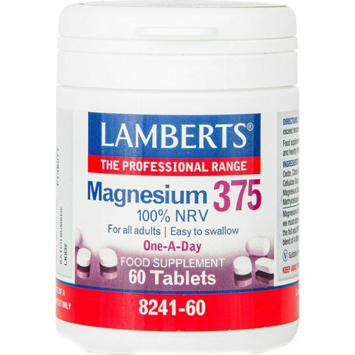 Lamberts Magnesium 100% NRV 375mg 60 ταμπλέτες