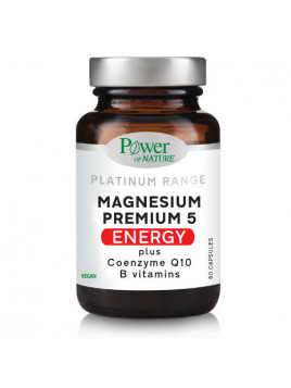 Power Health Magnesium Premium 5 Energy με Βιταμίνη B6 60 κάψουλες Energy