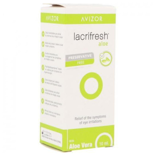 Avizor Lacrifresh Aloe Οφθαλμικές Σταγόνες 10ml