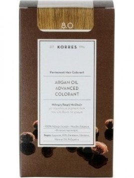 Korres Argan Oil Advanced Colorant 8.0 Ξανθό Ανοιχτό Φυσικό