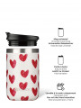 Travel Mug Heart mat 350ml
