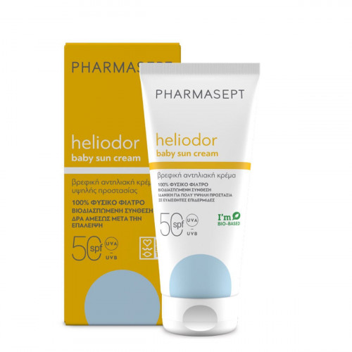 Pharmasept Heliodor SPF50 Αδιάβροχο Βρεφικό Αντηλιακό Γαλάκτωμα για Πρόσωπο & Σώμα 100ml