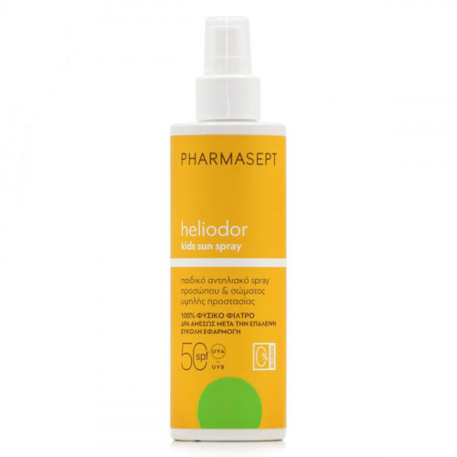 Pharmasept Heliodor SPF50 Αδιάβροχο Παιδικό Αντηλιακό Spray για Πρόσωπο & Σώμα 165ml