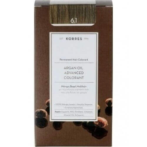 Korres Argan Oil Advanced Colorant 6.1 Ξανθό Σκούρο Σαντρέ