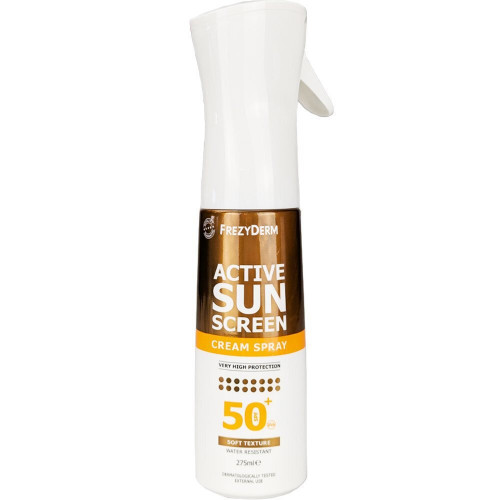 Frezyderm Active Αντηλιακή Κρέμα Προσώπου και Σώματος SPF50+ με Χρώμα σε Spray 275ml