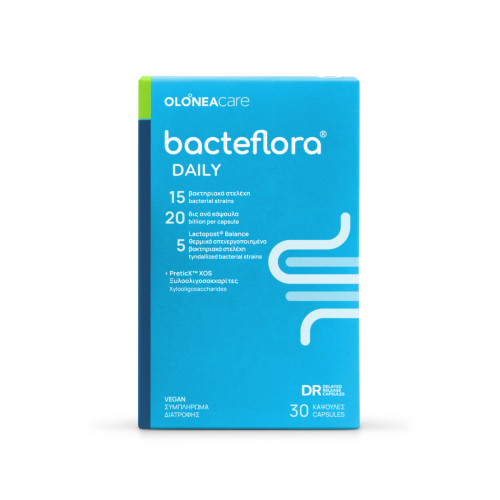Olonea Bacteflora Daily Συμπλήρωμα με Προβιοτικά & Πρεβιοτικά 30 φυτικές κάψουλες