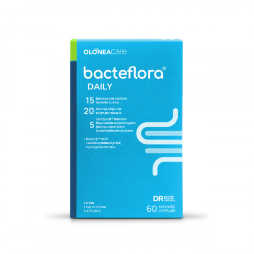 Olonea Bacteflora Daily Συμπλήρωμα με Προβιοτικά & Πρεβιοτικά 60 φυτικές κάψουλες