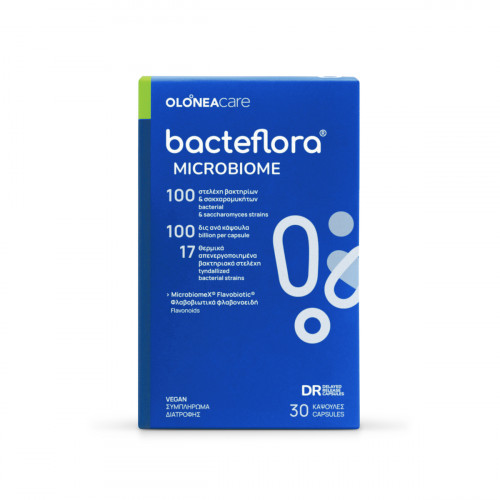 Olonea Bacteflora Microbiome Συμπλήρωμα με Προβιοτικά & Πρεβιοτικά 30 φυτικές κάψουλες