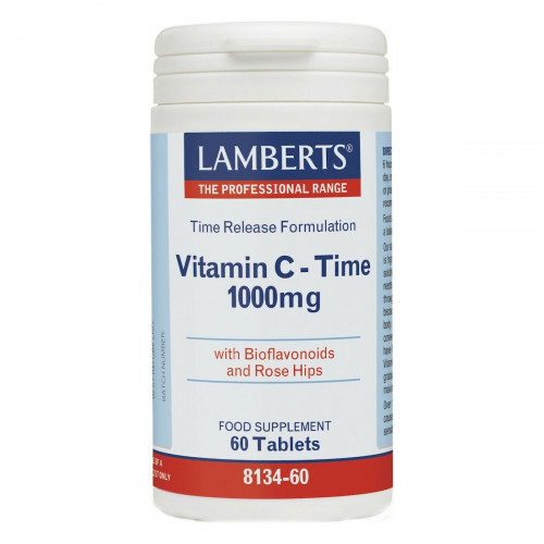 Lamberts Vitamin C Time Βιταμίνη για Ενίσχυση του Ανοσοποιητικού, τo Δέρμα & Αντιοξειδωτική δράση 1000mg 60 ταμπλέτες