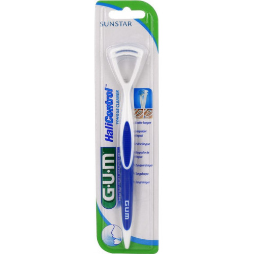 GUM Halicontrol Tongue Cleaner 760 Καθαριστής Γλώσσας για την Κακοσμία 1τμχ Μπλε