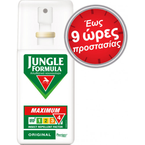 Jungle Formula Maximum Original Εντομοαπωθητική Λοσιόν σε Spray DEET με IRF 4 με Ισχυρή Δράση 75ml