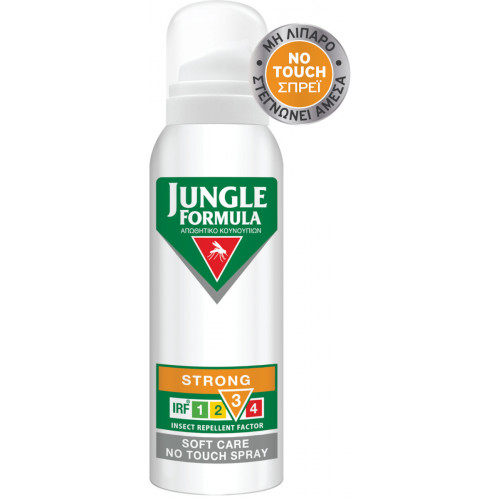 Jungle Formula Strong Soft Care No Touch Άοσμο Εντομοαπωθητικό Spray με Ισχυρή Δράση Κατάλληλο για Παιδιά 125ml