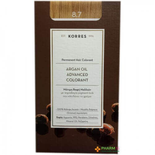 Korres Argan Oil Advanced Colorant 8.7 Καραμέλα