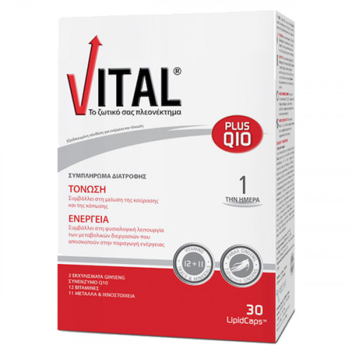 Vital Plus Q10 χωρίς Γλουτένη 30 μαλακές κάψουλες