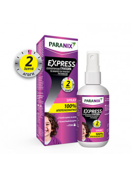 Paranix Express Αντιφθειρικό Σετ με Χτενάκι & Λοσιόν σε Spray για Αντιμετώπιση των Ψειρών 95ml