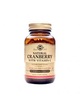 Solgar Natural Cranberry Extract with Vitamin C 60 φυτικές κάψουλες