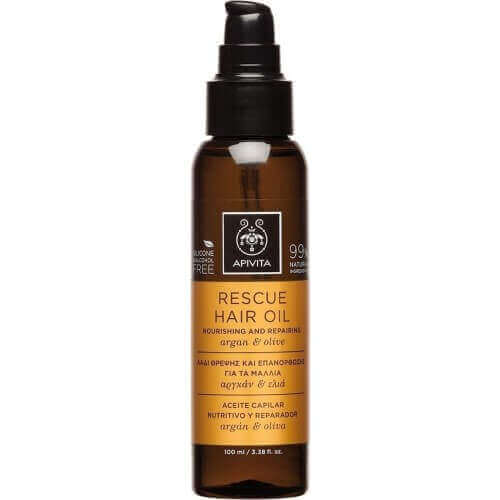 Apivita Rescue Hair Oil Argan & Olive 100ml